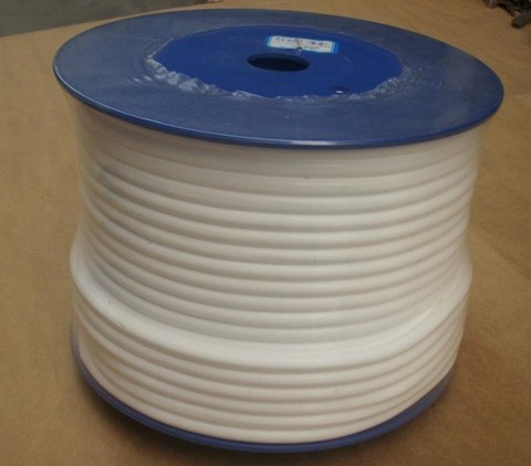 White PTFE Coated Fiberglass Fabric High Temperature Expanded