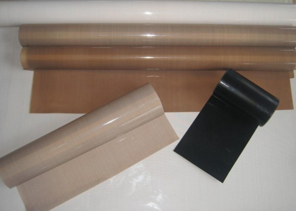 Brown PTFE Coated Fiberglass Cloth Oven Liner Sheets Heat-resistance