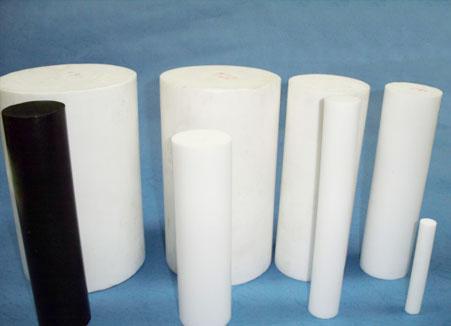 Natural White Virgin Molded PTFE Rod Self Lubricating With High Performance