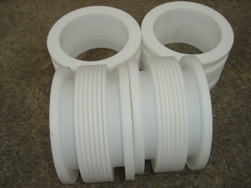 White PTFE tube , 2.10g/cm³ PTFE Soft Joint / PTFE Material For Metal Tube