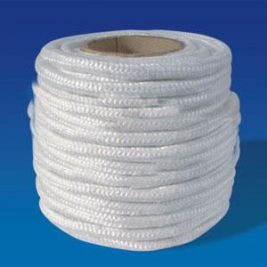 Braided Packing For Pumps , Industrial Gland packing High Temperature Resistance Ceramic